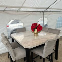 Real Marble Dining Table 