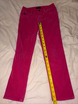 Polo Ralph Lauren Pink Corduroy Straight Leg Jeans Waist 10
