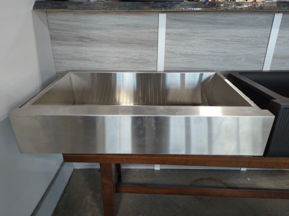 Kohler Farmhouse Stainless Steel Kitchen Sink K-3943-NA