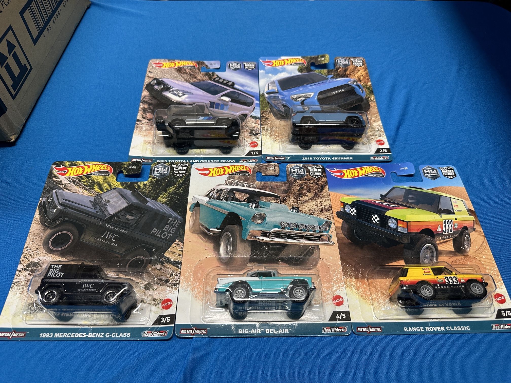 Hot Wheels  COMPLETE SET Premium 2023 Car Culture "HW Off Road" Set of 5
