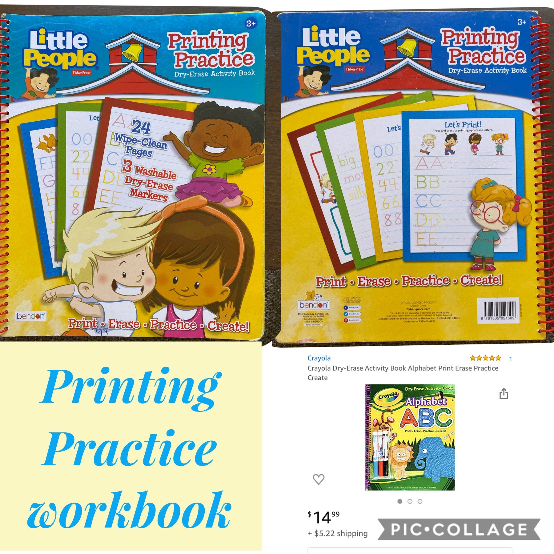 Printing practice activity book