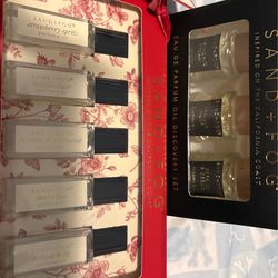 Perfume oils  sand and fog