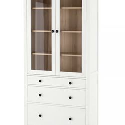 HEMNES Glass Door Cabinet/bookcase