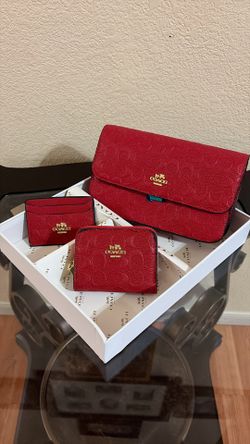 Coach Bag Set Red