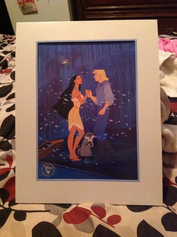 1995 disney Pocahontas lithograph