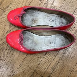 Repetto Fluo Pink Ballet Flats 