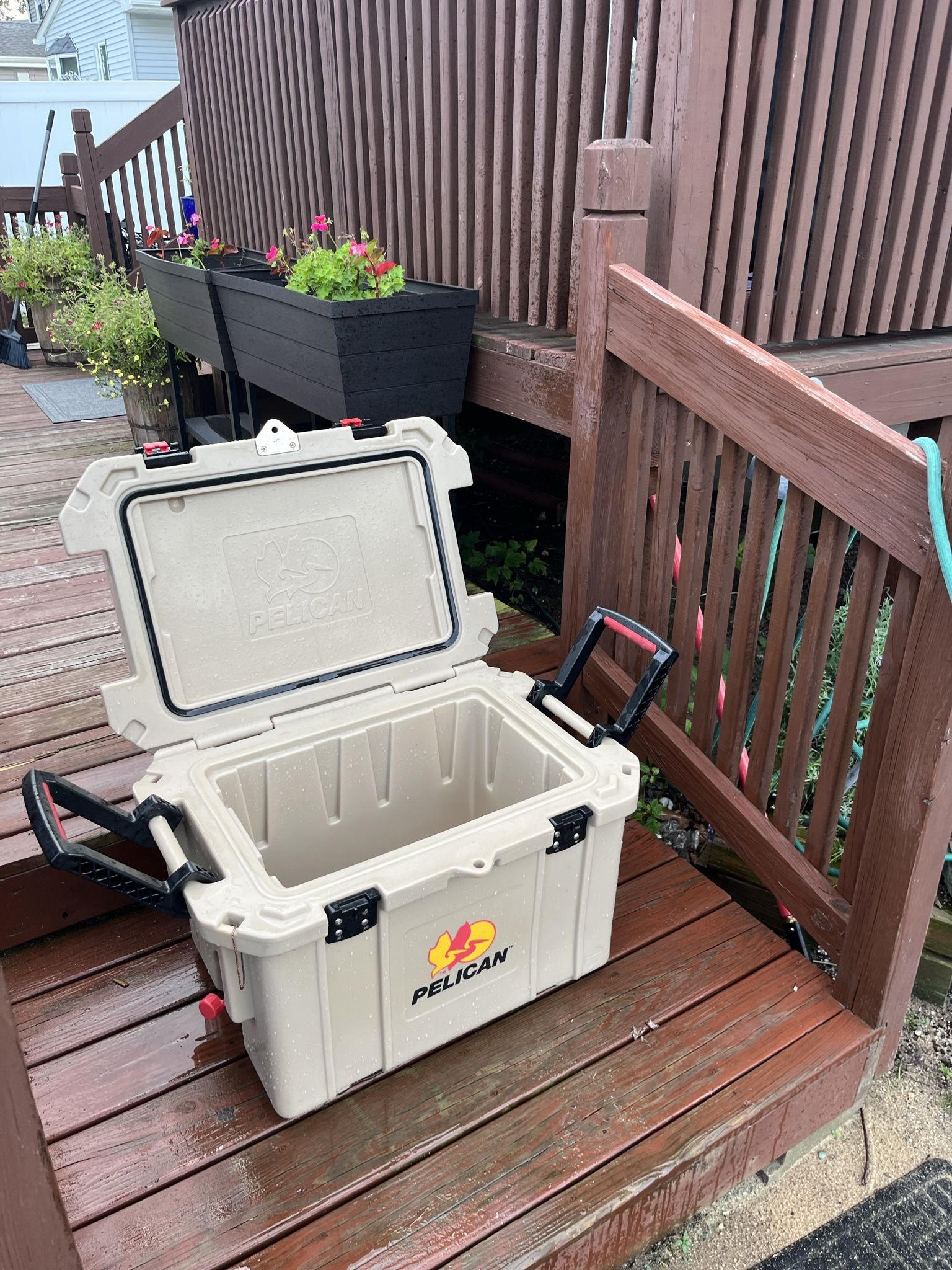 Like-New Pelican Elite Cooler with Heavy Duty Handles for Easy local pickup