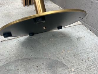 CB2 Brass Bistro Table