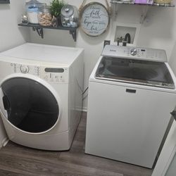 Maytag,4.5 cubic washer. Kenmore dryer