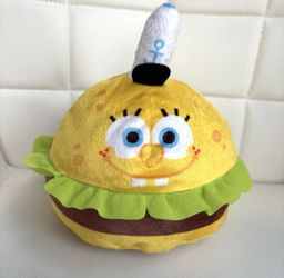Nickelodeon SpongeBob SquarePants Krabby Patty Plush 8" Stuffed Animal Toy