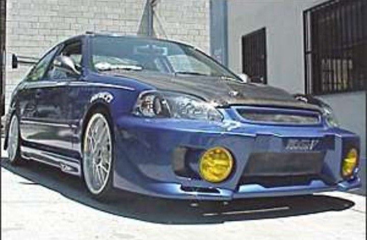 Bumpers Honda Civic Ek Evo Front Bumper 96 97 98 1996 1997 1998 Liquidation Sale Bodykit Body Kit Bodykits Body Kits