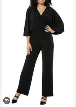 Women's By Designer IMAN Black Jumpsuit Size M 