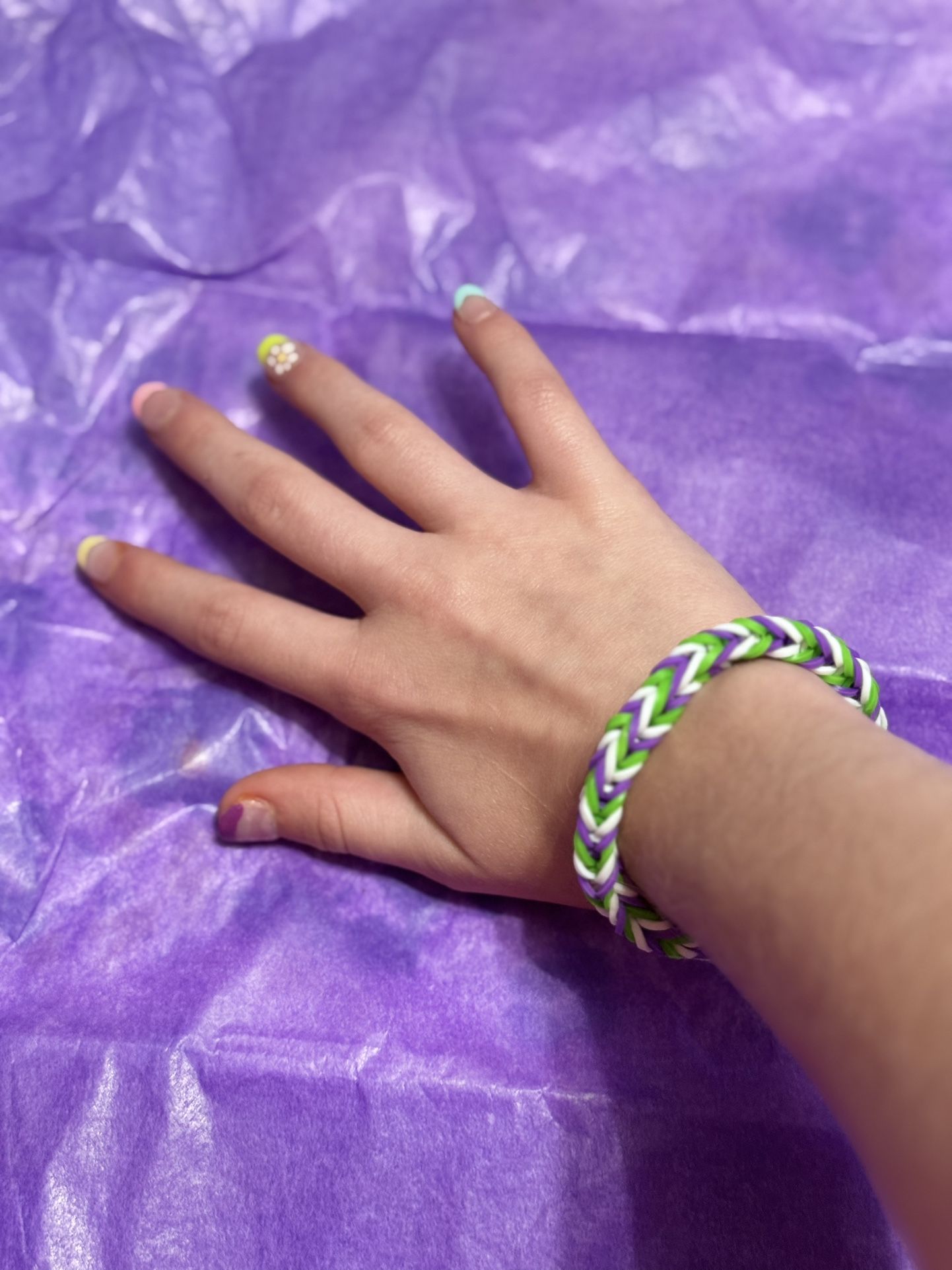 Lavender Loom Bracelet
