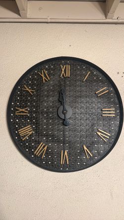 Large Decorative Wall Clock Roman Numerals