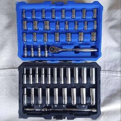 Kobalt 1/4 drive SAE Metric Socket Set