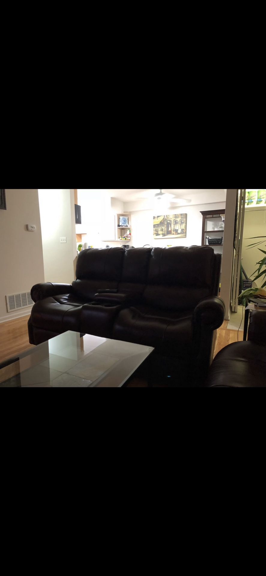 Genuine Leather Couch 