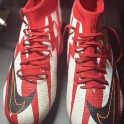 Nike Mercurial CR7 Soccer Cleats Men US 11 Red White Black 