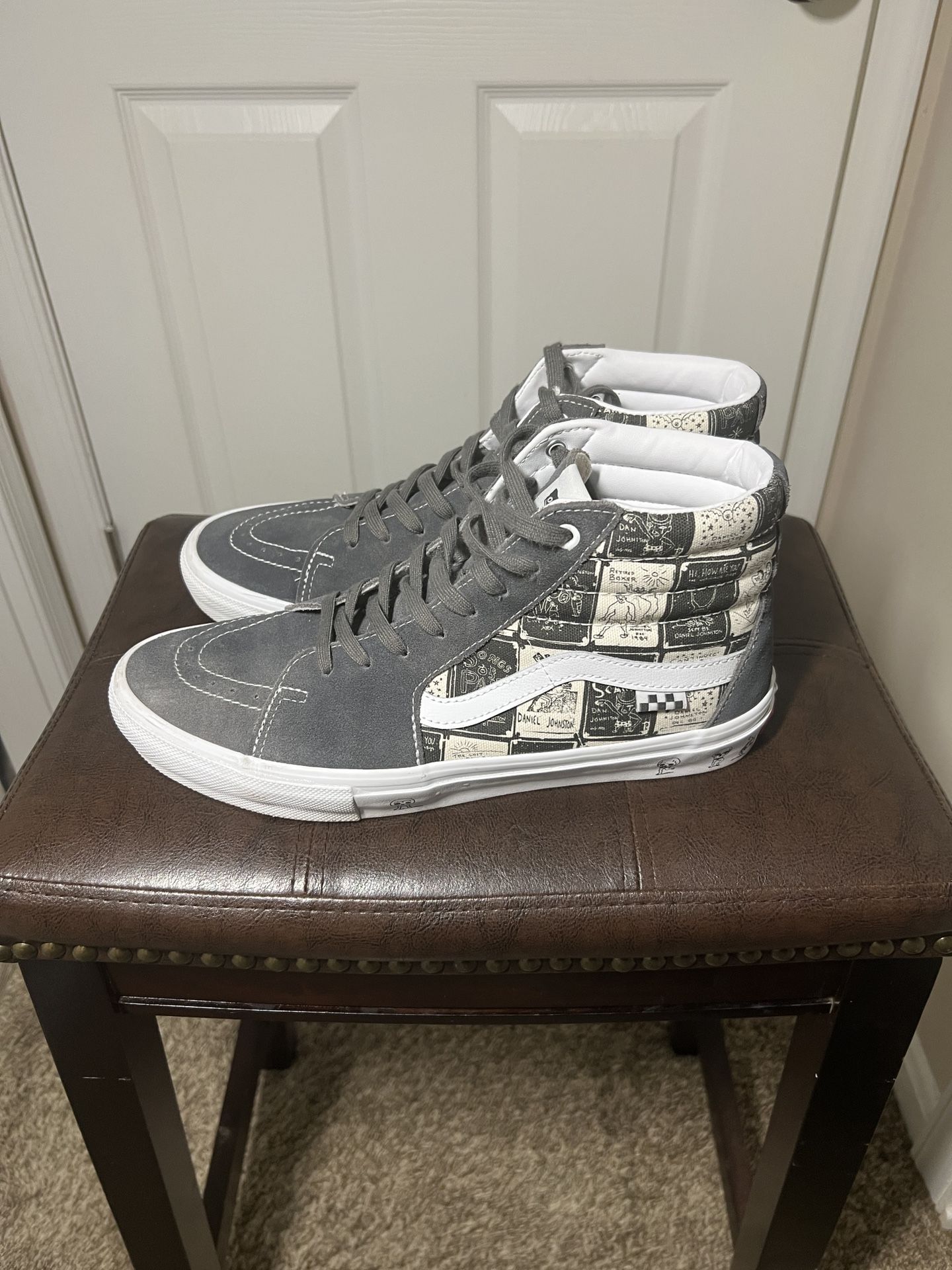 Vans x Daniel Johnston Skate Sk8-Hi- Grey/white Men’s 11