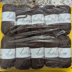 Chenille Yarn - Dark Coffee 