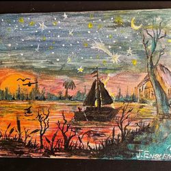 Sailboat Under The Stars