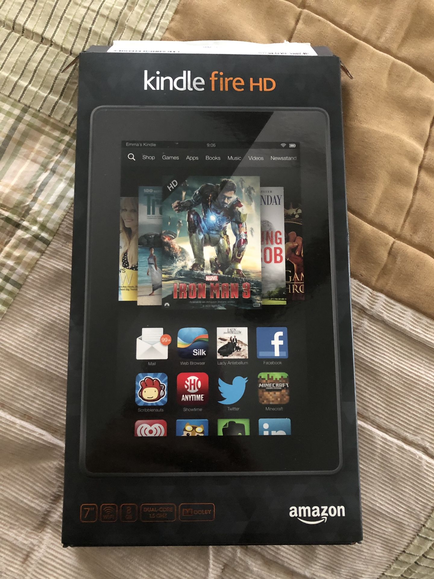 Kindle fire tablet 