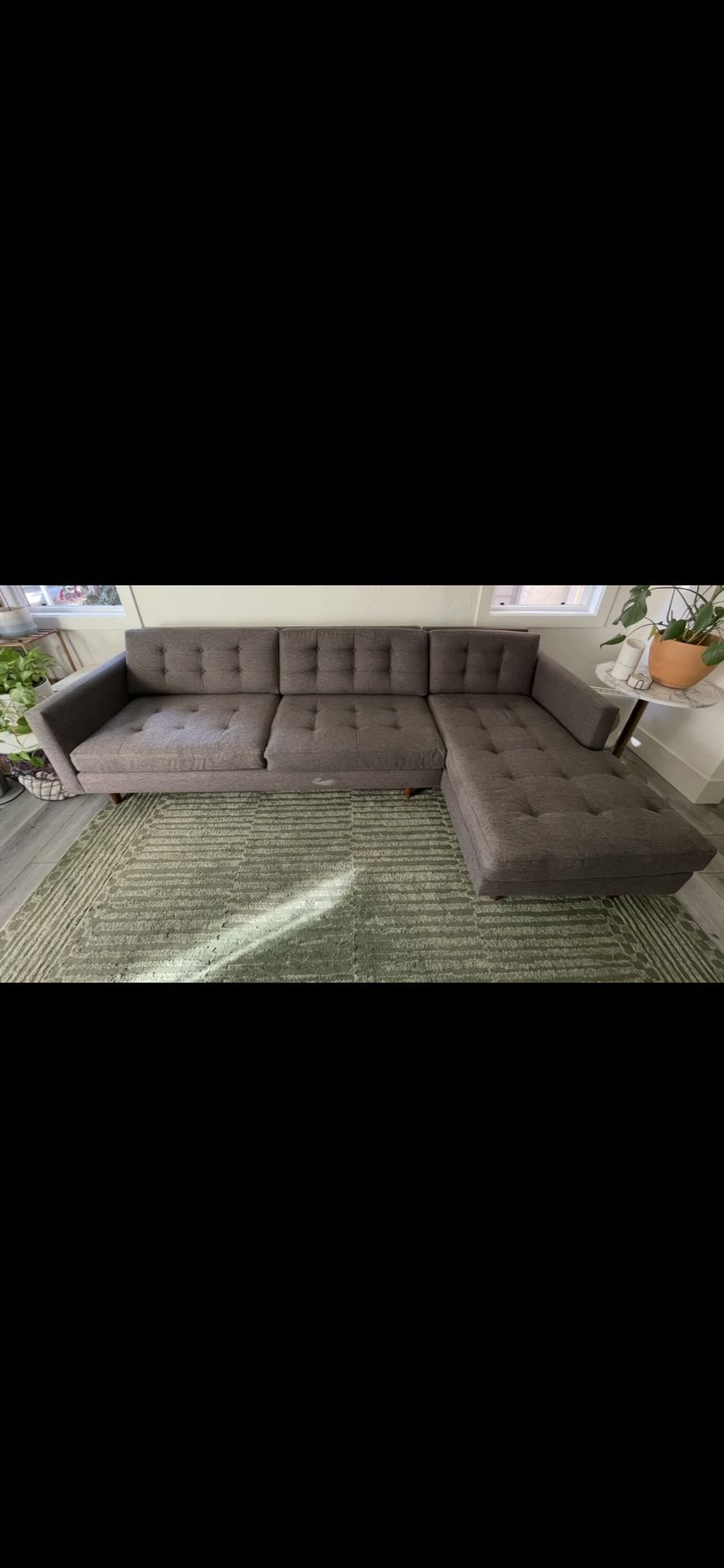 Couch - Sectional Dark Gray