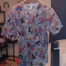 Scrub Top Spider Man Medium.
