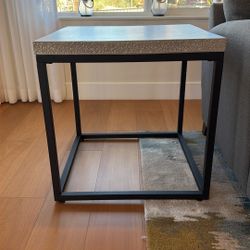 Stamped Concrete End Table