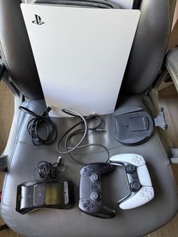 PlayStation 5 Console Bundle with Controllers, stand, and charging station
