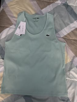 Authentic New, La Coste Brand Light Green Color, L size Women Tank