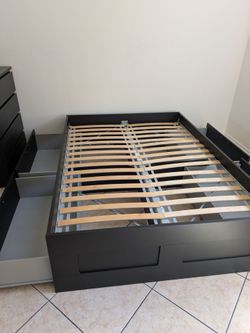 Ikea bed frame full with drawers