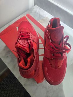 Nike Air Huarache Triple Red Varsity Red Low Top Lace Up Men's 318429-660