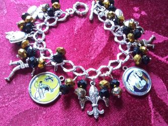 New Orleans Saints Charm Bracelet