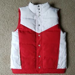 Hermoso Chaleco .PINK Victoria's Secret Reversible Puffle Vest Size XS/S.