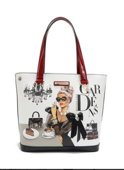 Nicole Lee Black Handbag/purse 2 In 1