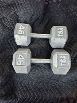 45lbs Dumbells Weights