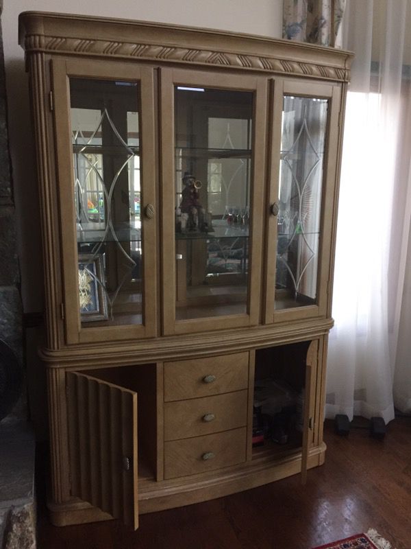 Brown China cabinet