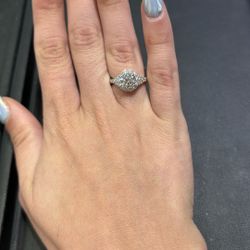 14kt White Gold Lab Diamond Ring 