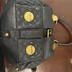 Marc Jacobs Quilted Leather Shoulder Bag – Authentic – Black & Gold Hardware