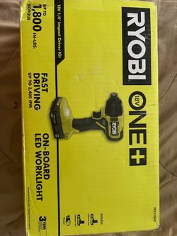RYOBI ONE+ 18V 1/4" Impact Driver Kit