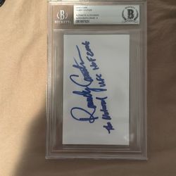 Randy Couture BAS Slabbed Autograph – Beckett Authenticated