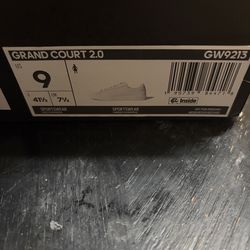 Brand new in box! Adidas grand  court 2.0 cloud foam sneakers