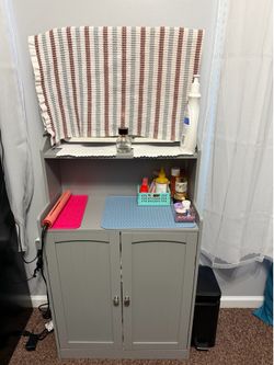 Gray cabinet- vanity