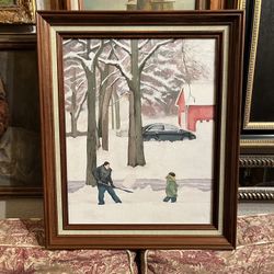 Tranquil Snow Day Original Painting