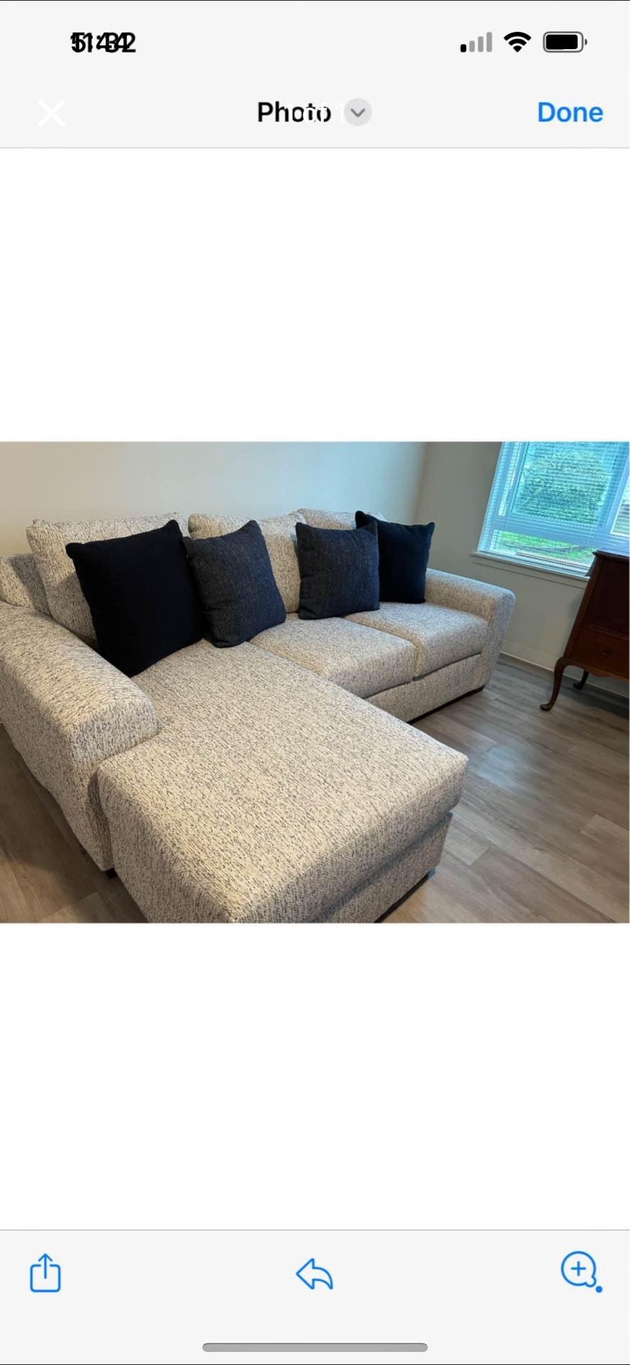 Brand New Sofa With Reversible Chase