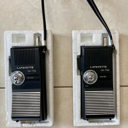 Vintage 1970’s Walkie Talkies. Lafayette HA-70d. 
