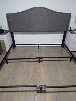 King size headboard and bed frame