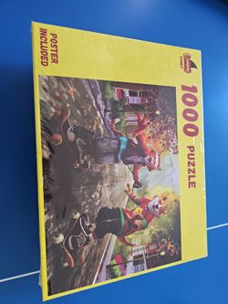 Pets on skateboards 1000 piece puzzle