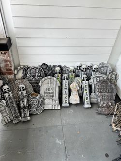 Halloween tombstones bundle
