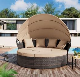 Patio outdoor furniture set brand new patio couch canopy bed outdoor bed 🚛☑️🆕